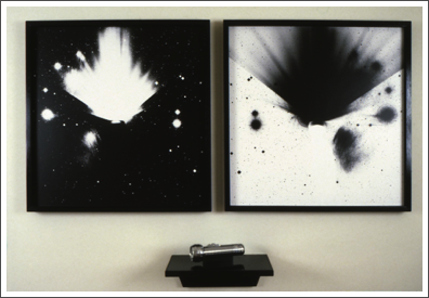 Beacon 1985, photogram and contact photograph with flashlight.